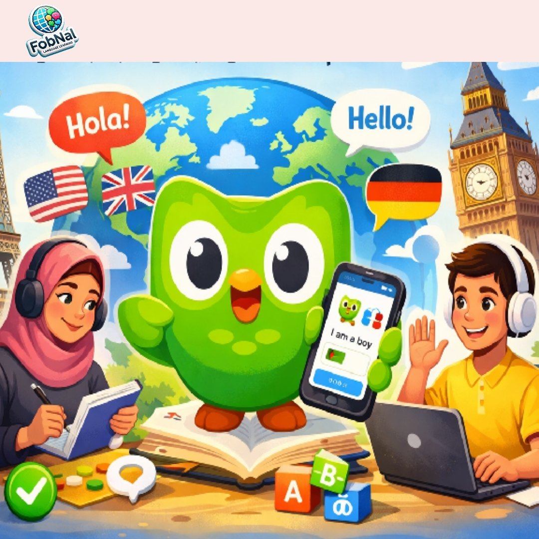 تعلم اللغات مجانًا مع Duolingo | أفضل تطبيق لتعلم الإنجليزية والإسبانية